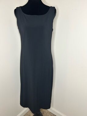Chico's Black Sleeveless Midi Sheath Dress